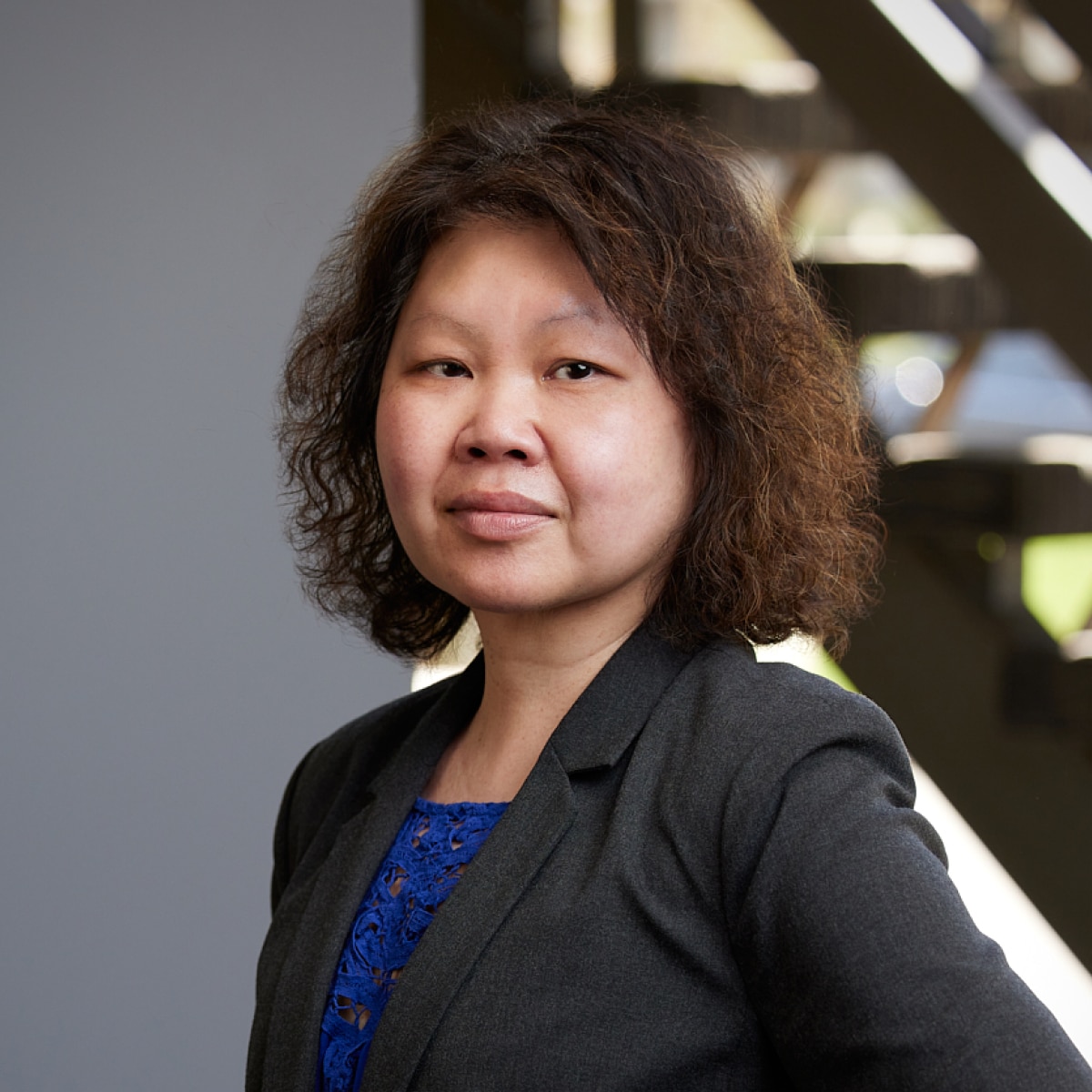 An image of Susie Leung CPA in the Ford Keast LLP office in London, Ontario, Canada.