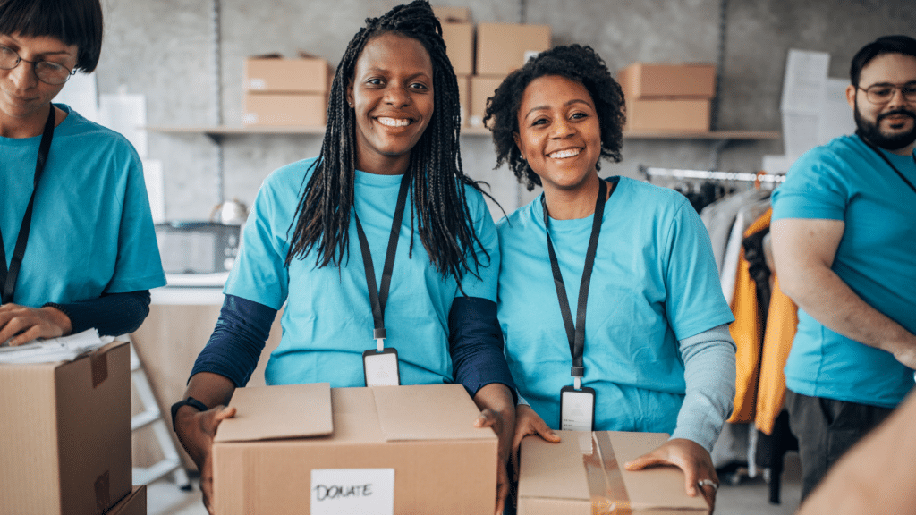 An image of some staff working onsite at a local London not-for-profit organization (NPOs).