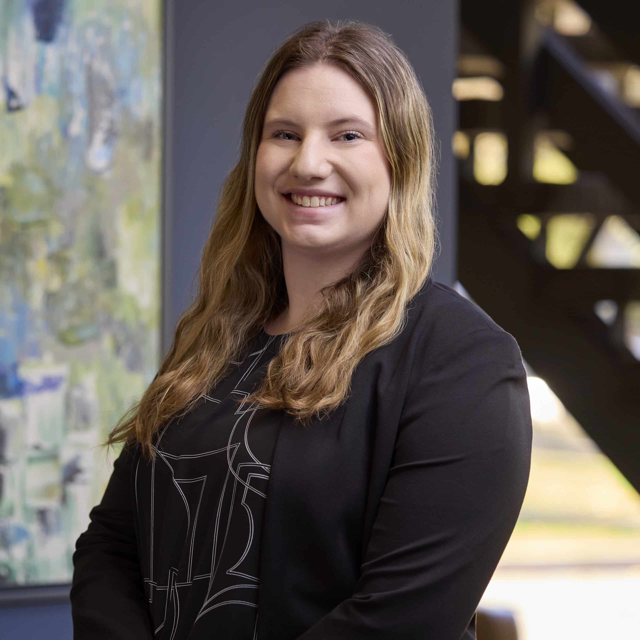 A thumbnail image of Emily McNeil in the Ford Keast LLP office in London Ontario