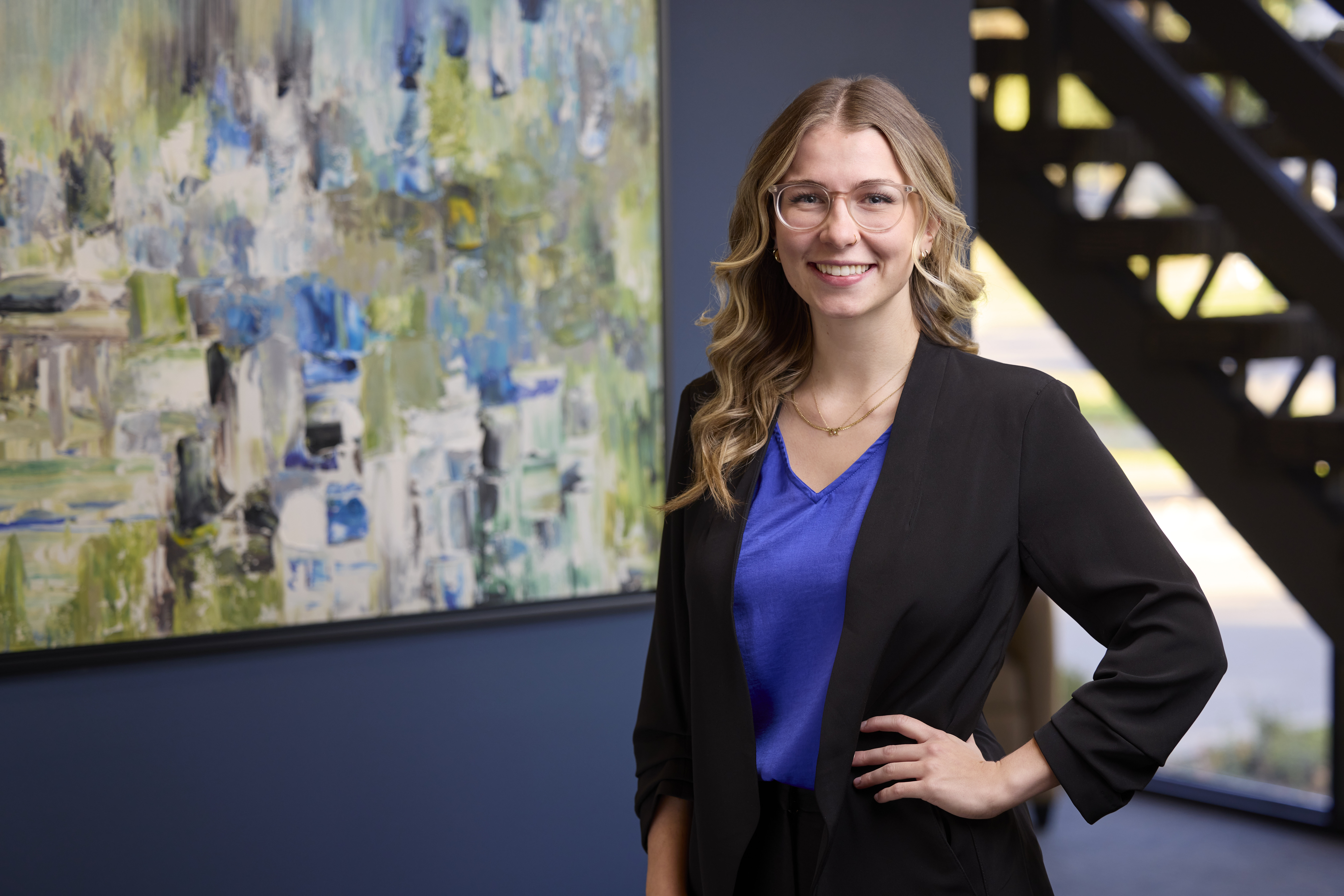 An image of Ivana Csinos in the Ford Keast LLP office in London Ontario
