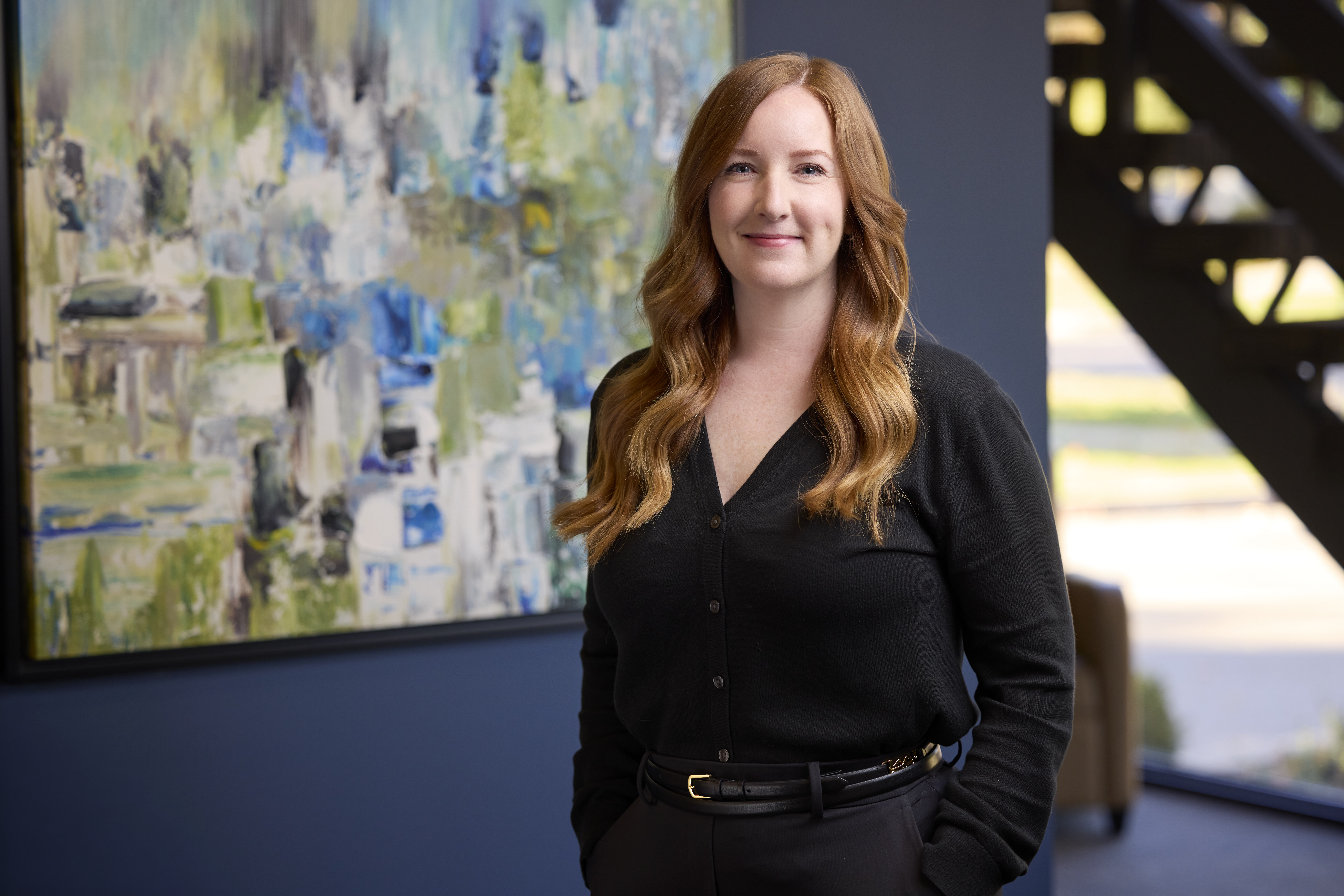 An image of Kathleen Perry in the Ford Keast LLP office in London Ontario