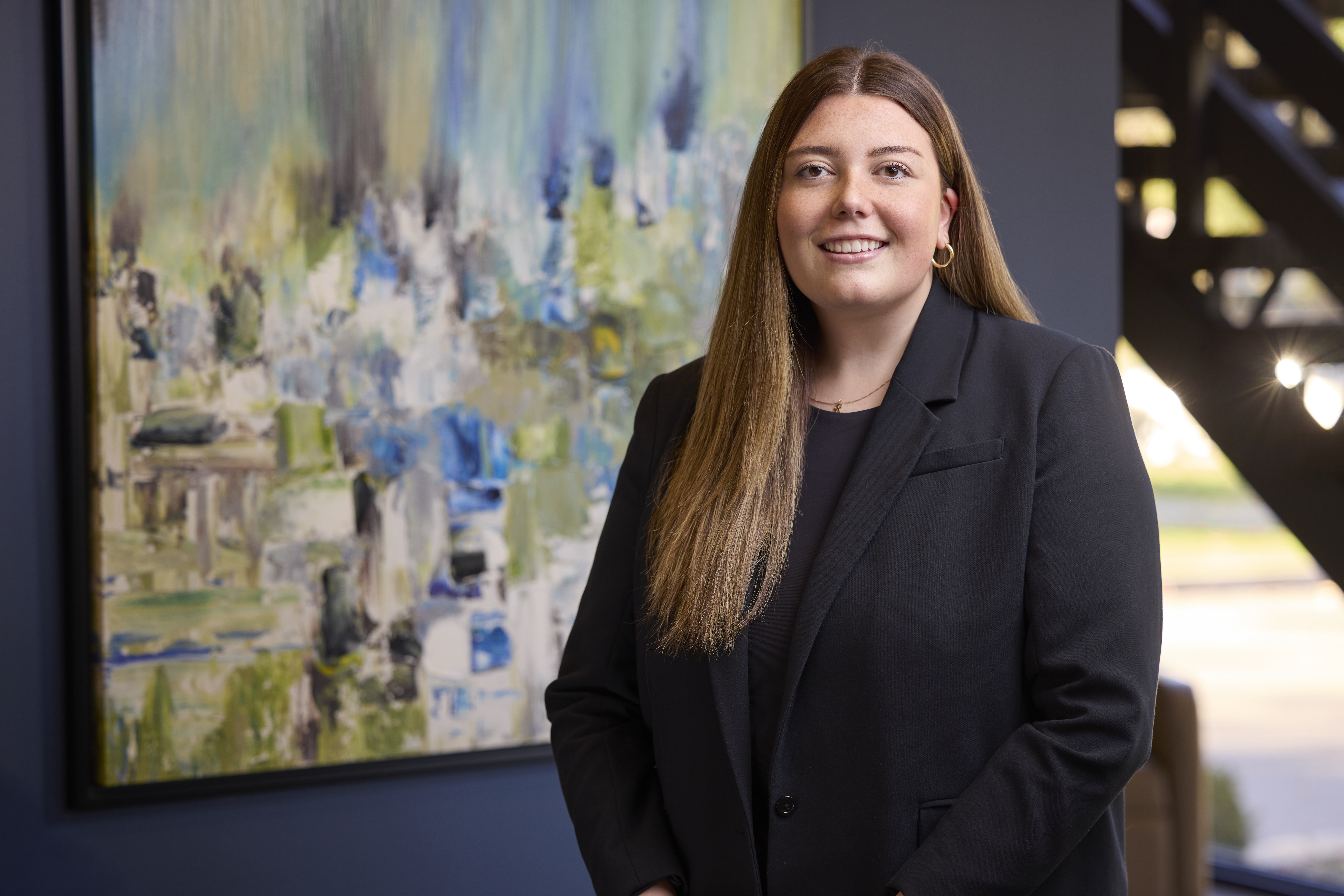 An image of Rebecca Getliffe in the Ford Keast LLP office in London Ontario