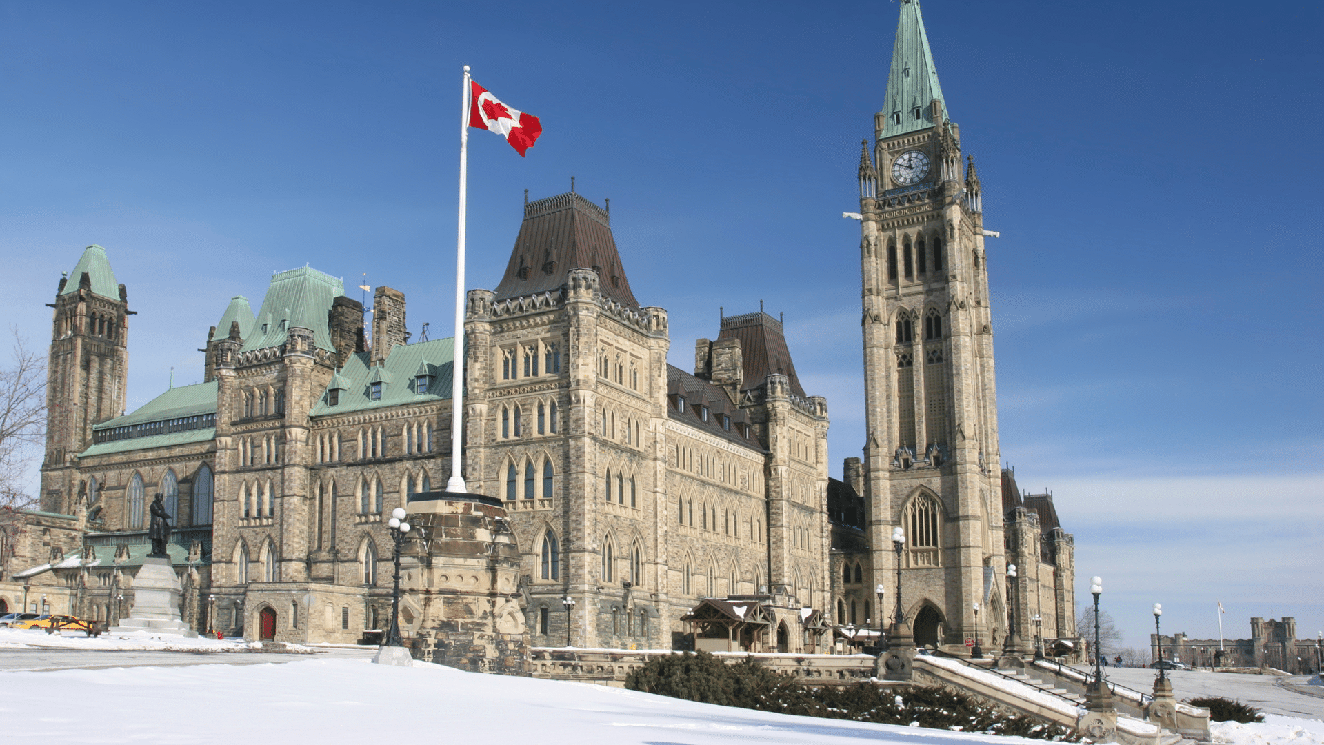 An image of Parliament in Ottawa, where Finance Minister Francois-Phillipe Champagne introduced Federal Budget 2025